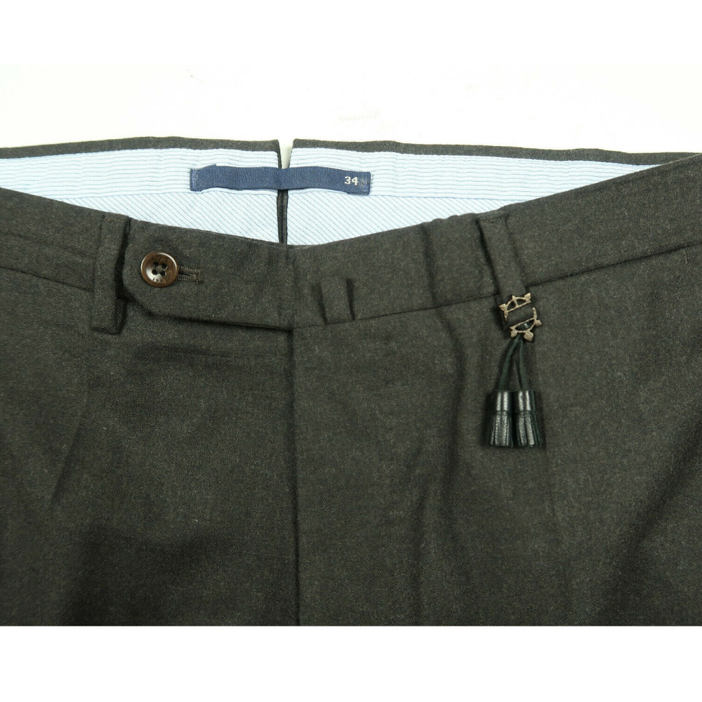 Incotex Flannel Wool Super 130s Dress Pants - Picture 4 of 5